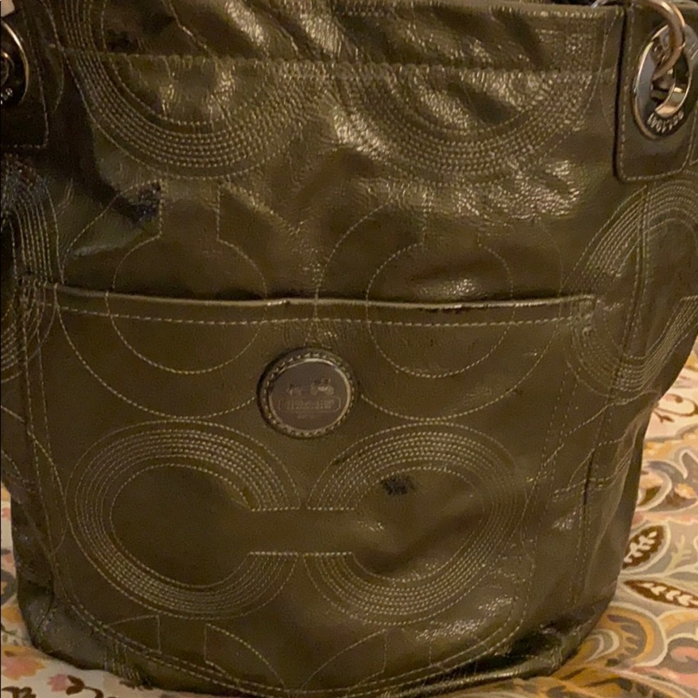 Gray Coach purse